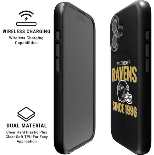 NFL Baltimore Ravens Helmet iPhone 16 Plus Magsafe Impact Case